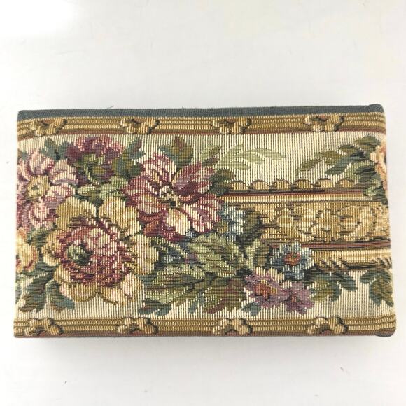 Rich Floral Padded Tapestry Spiral Bound 24 Page Guest Book - Picture 3 of 8